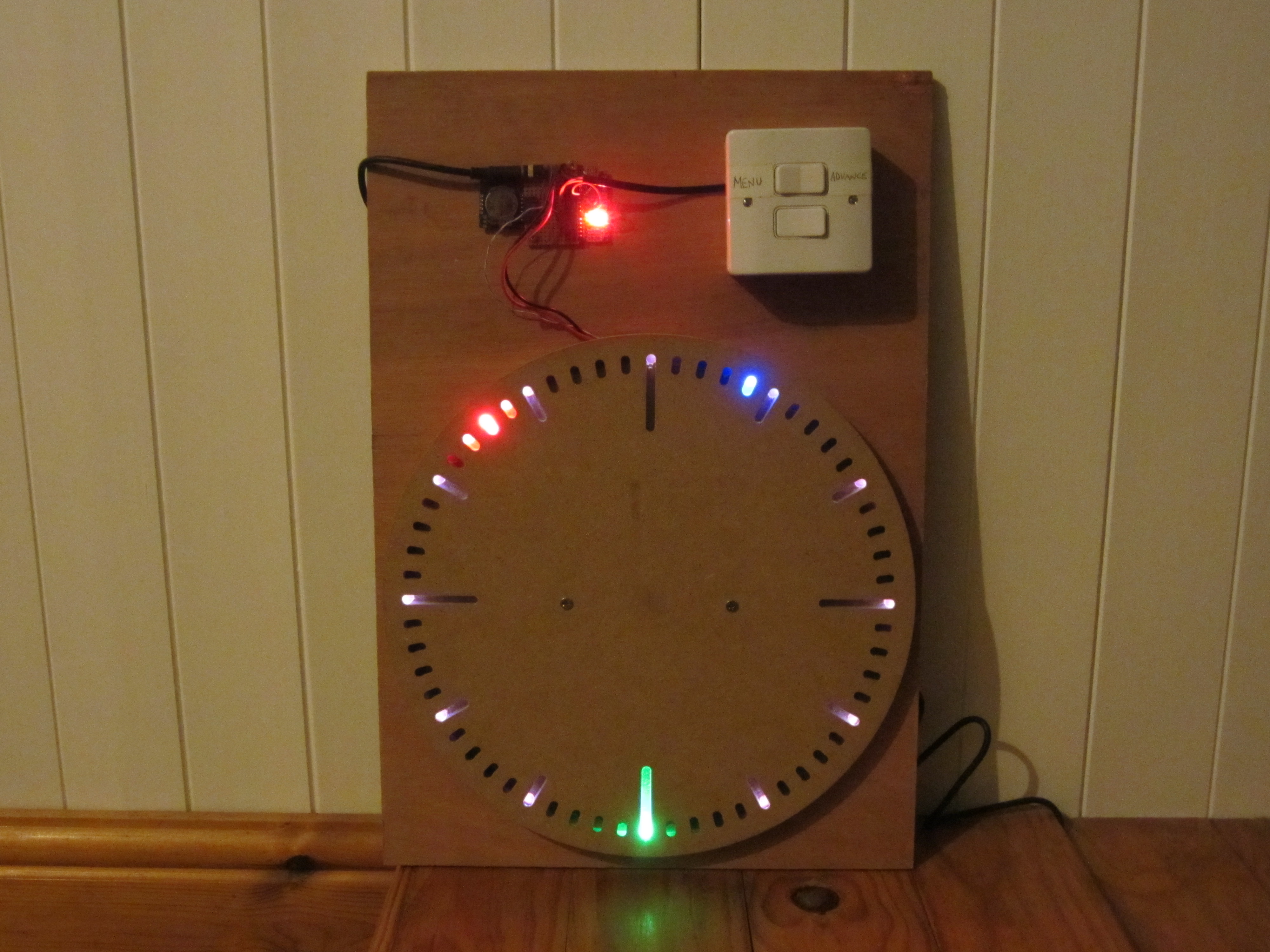 Rise and shine led clock barkeng mad